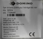 Used- Domino M-Series Pressure Sensitive Print & Apply Labeler, Model M-Series Zebra plus-T100-Right-160-110/1. Includes Zeb...