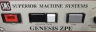 Used Superior Machine Systems (SMS) Model Genesis ZPE Pressure Sensitive Labeler