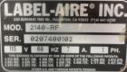 Used- Label-Aire Model 2140-RF Case Labeling System