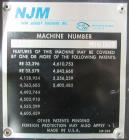 Used New Jersey Machine Model 400R-0049 Print and Apply Labeler