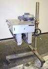 Used Side Belt Portable Transfer Conveyor. (2) Approximate 1” wide x 45” long side belts, manually adjustable to a maximum opening to 3-1/4”. Driven by a 1/4hp, 1/60/115/230 volt, 1725 rpm gear motor...