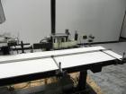 Used Paragon Model PLS-400 Print & Apply Case Labeler. Designed to print barcode and RFID labels. Machine has a 7” Tall label head. Includes automatic belt type case conveyor, integrated on common fr...