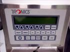 Used Tronics Model S1000 Stand Alone Pressure Sensitive Labeler. Capable of speeds up 1,200