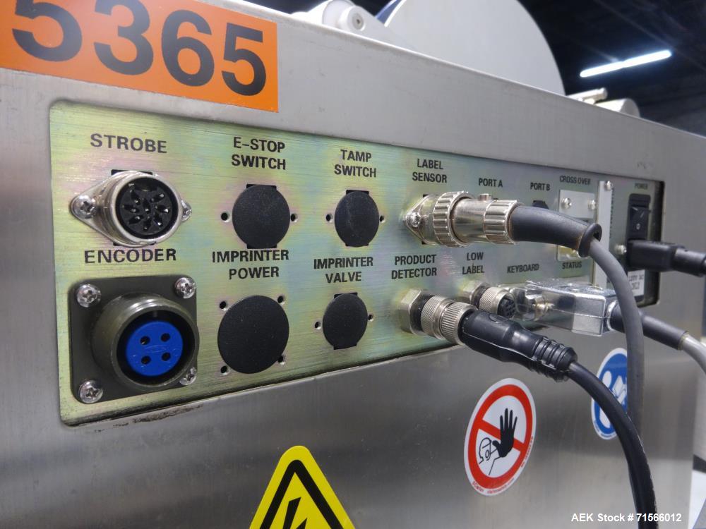 Used Labelaire Model 3115NV-1500 Wipe-On Pressure-Sensitive Labeler