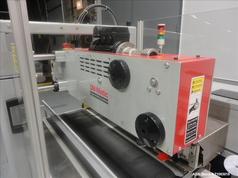 Used 3M Model CA2000L-T3V1 Shipping Case Top Taper with Corner Wrap Print & Apply Label Applicator