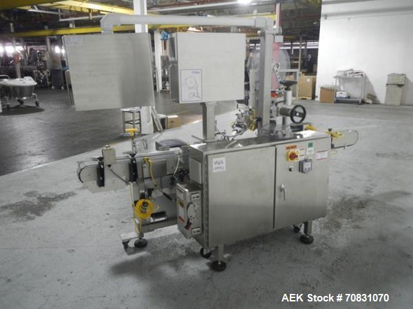 Used Barry Wehmiller Accraply top labeler, model 350T