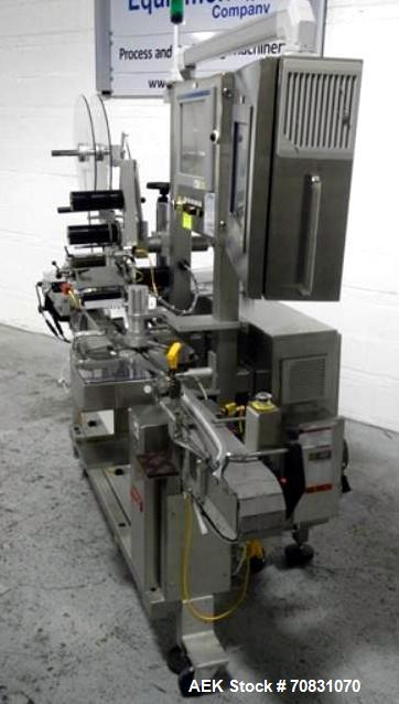 Used Barry Wehmiller Accraply top labeler, model 350T