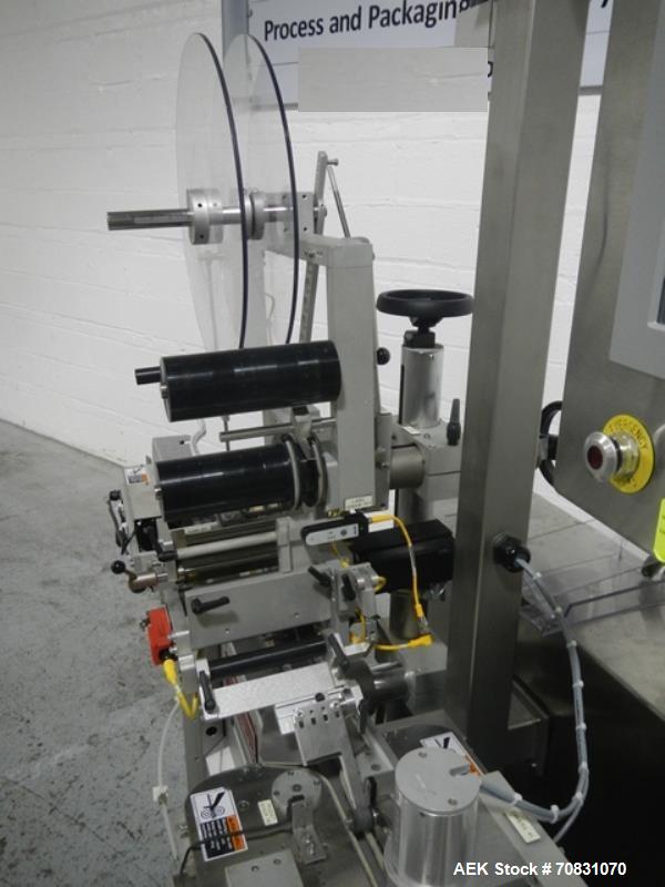 Used Barry Wehmiller Accraply top labeler, model 350T