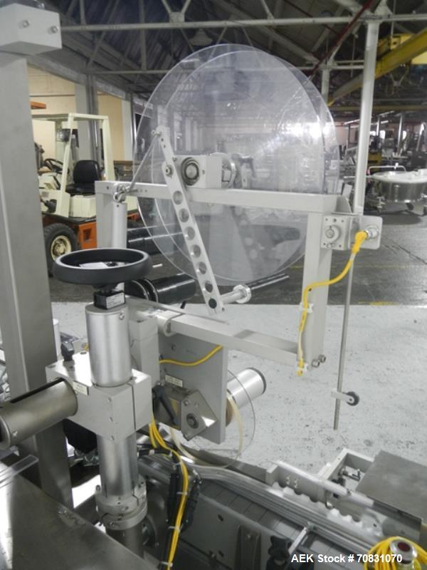 Used Barry Wehmiller Accraply top labeler, model 350T