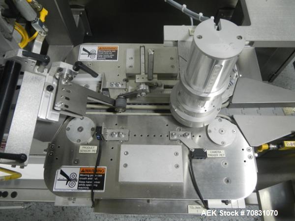 Used Barry Wehmiller Accraply top labeler, model 350T