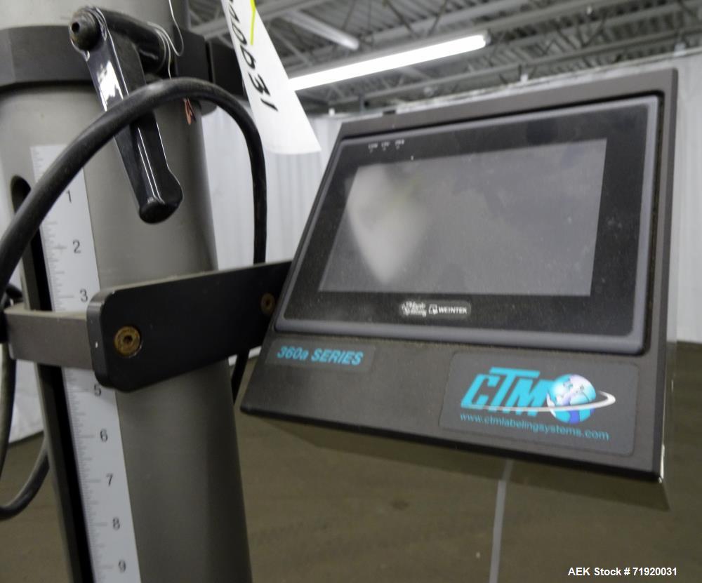 Used CTM print and apply spot labeler, Model CTM-360-A, Serial # 1502.