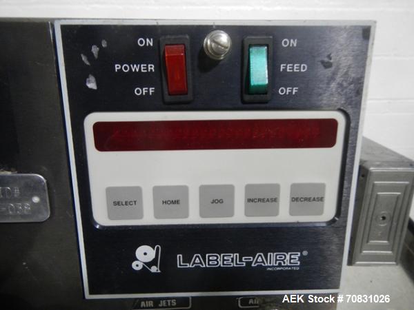 Used Label-Aire 2111M Pressure Sensitive Labeler 
