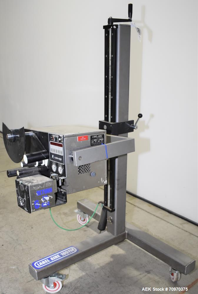 Used Label-Aire 2111M Air Blow Labeler. Capable of speeds up to 1250