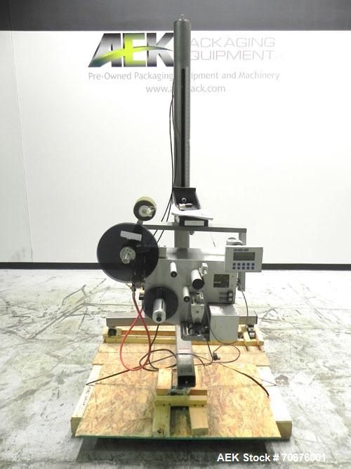 Used Label-Aire Model 3111CD Pressure Sensitive Blow On Labeler capable of speeds up to 1500” of web per minute. Label size range: width .88” to 4.13”, length .75” to 5".  Label roll up to 12” diamet...
