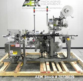 Used Label-Aire Model 3115-1500-4" LH Top and Bottom Hugger Belt Labeler