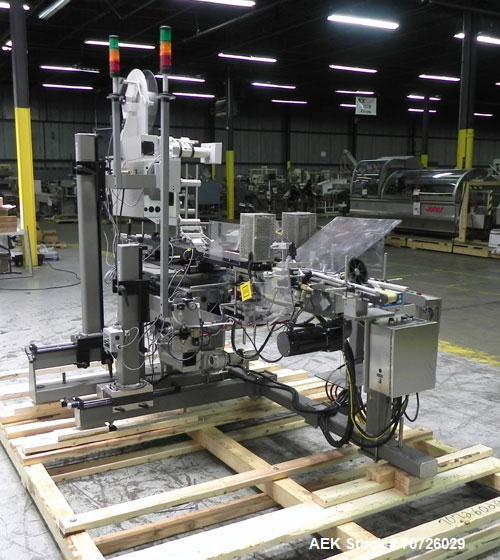 Used Label-Aire Model 3115-1500-4" LH Top and Bottom Hugger Belt Labeler