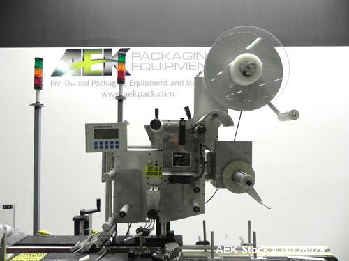 Used Label-Aire Model 3115-1500-4" LH Top and Bottom Hugger Belt Labeler