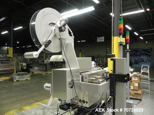 Used Label-Aire Model 3115-1500-4" LH Top and Bottom Hugger Belt Labeler