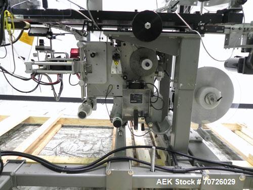Used Label-Aire Model 3115-1500-4" LH Top and Bottom Hugger Belt Labeler