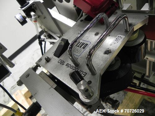 Used Label-Aire Model 3115-1500-4" LH Top and Bottom Hugger Belt Labeler