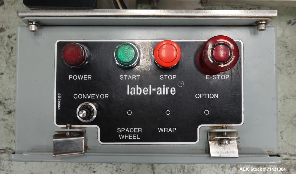 Used- Label-Aire Hugger Belt System Bottom Labeler