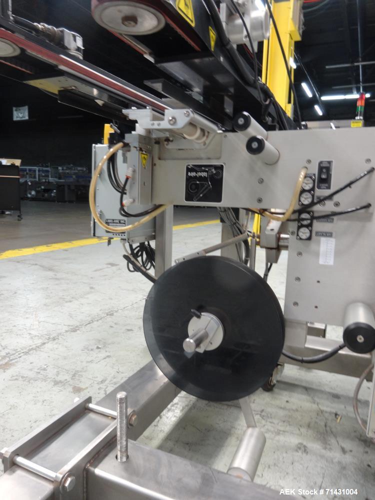 Used Label-Aire Hugger Belt System Bottom Labeler
