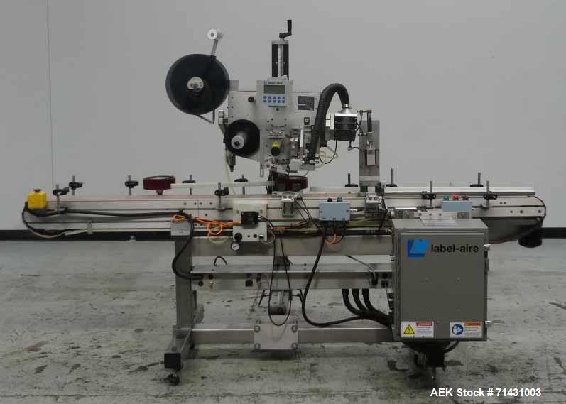 Used Label-Aire Model 6114 Pressure Sensitive Top Labeler