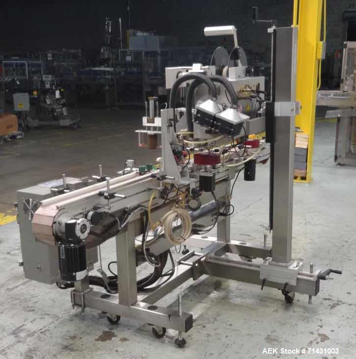 Used- Label-Aire Model 6114 Pressure Sensitive Top Labeler