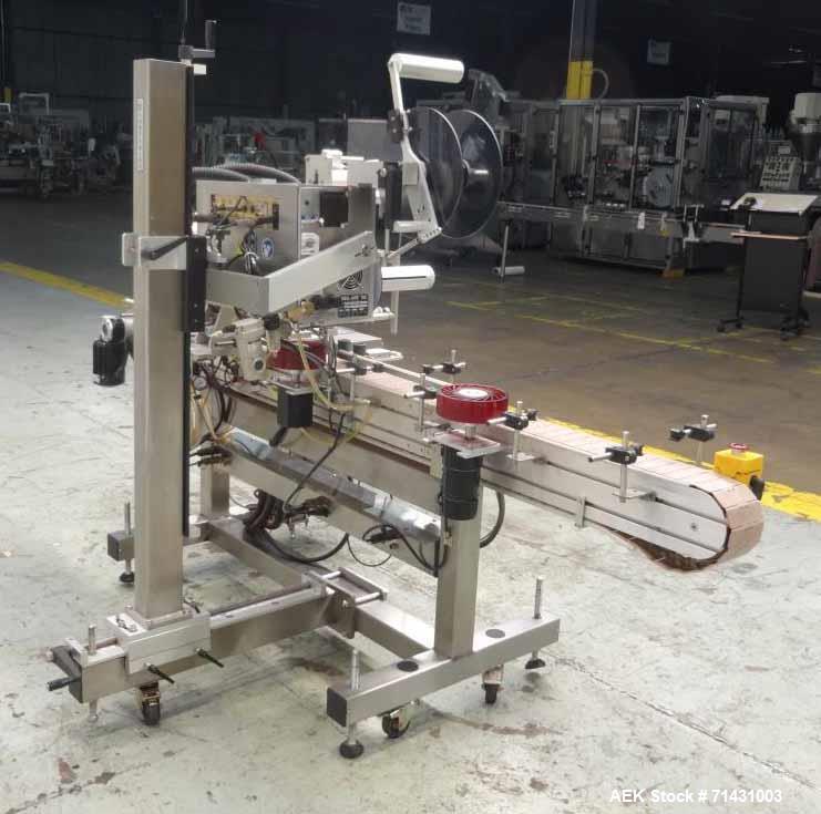 Used- Label-Aire Model 6114 Pressure Sensitive Top Labeler