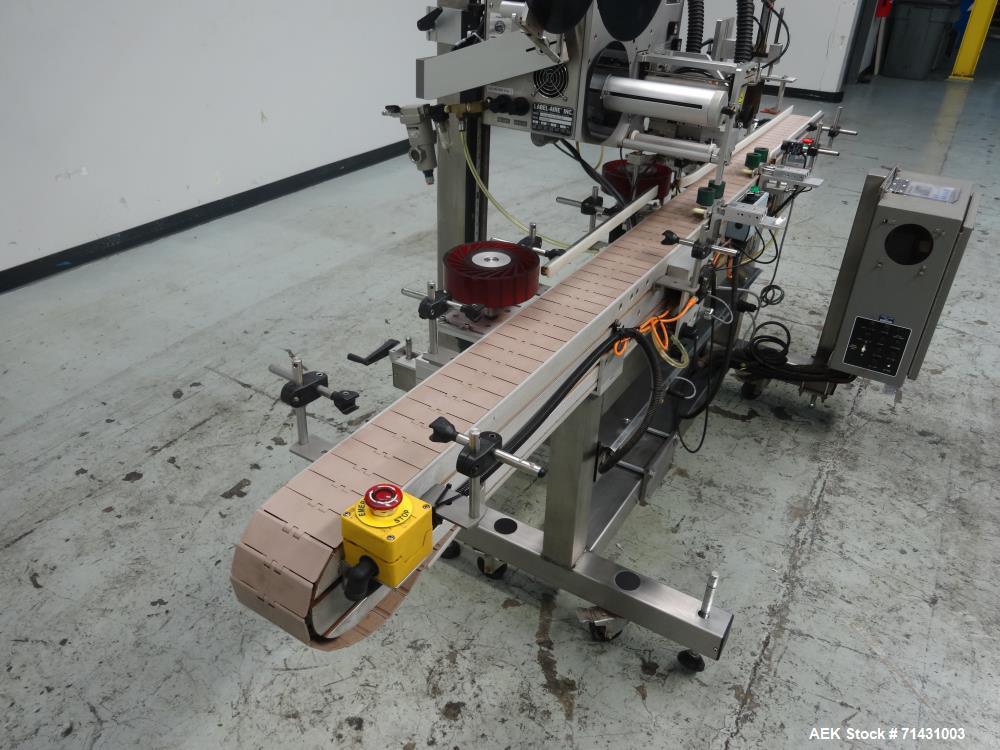 Used Label-Aire Model 6114 Pressure Sensitive Top Labeler