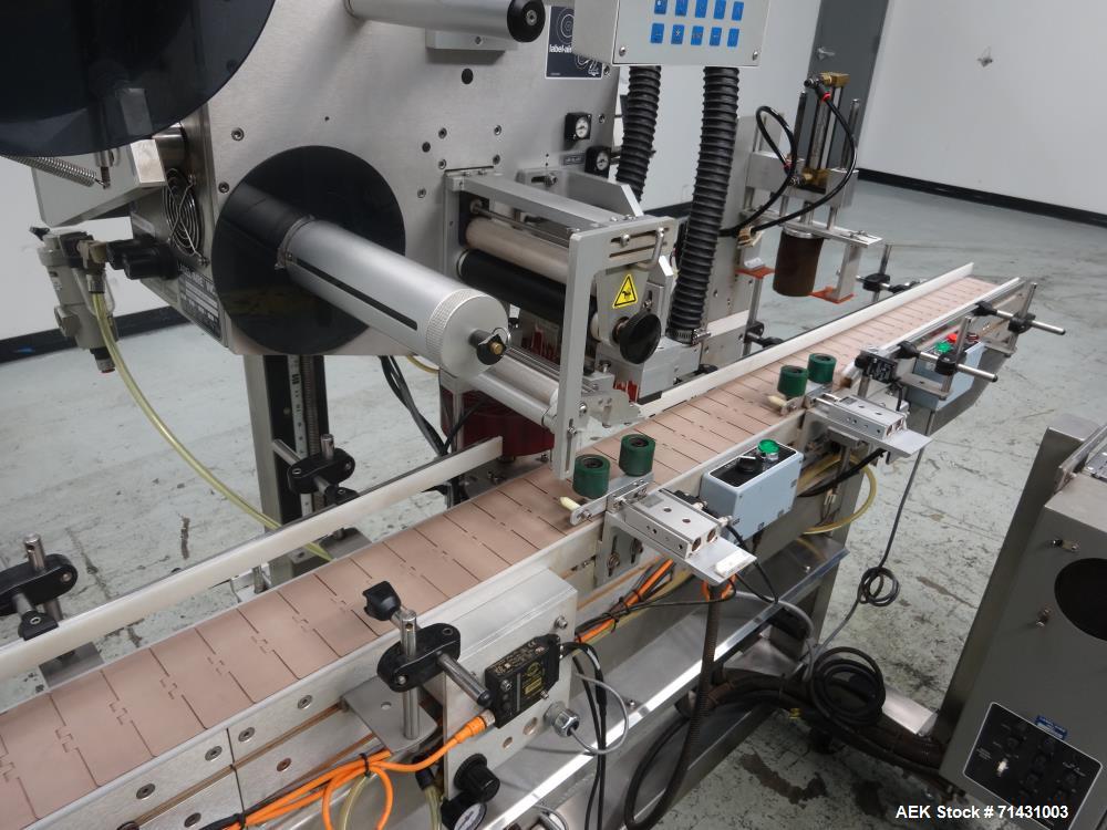Used Label-Aire Model 6114 Pressure Sensitive Top Labeler