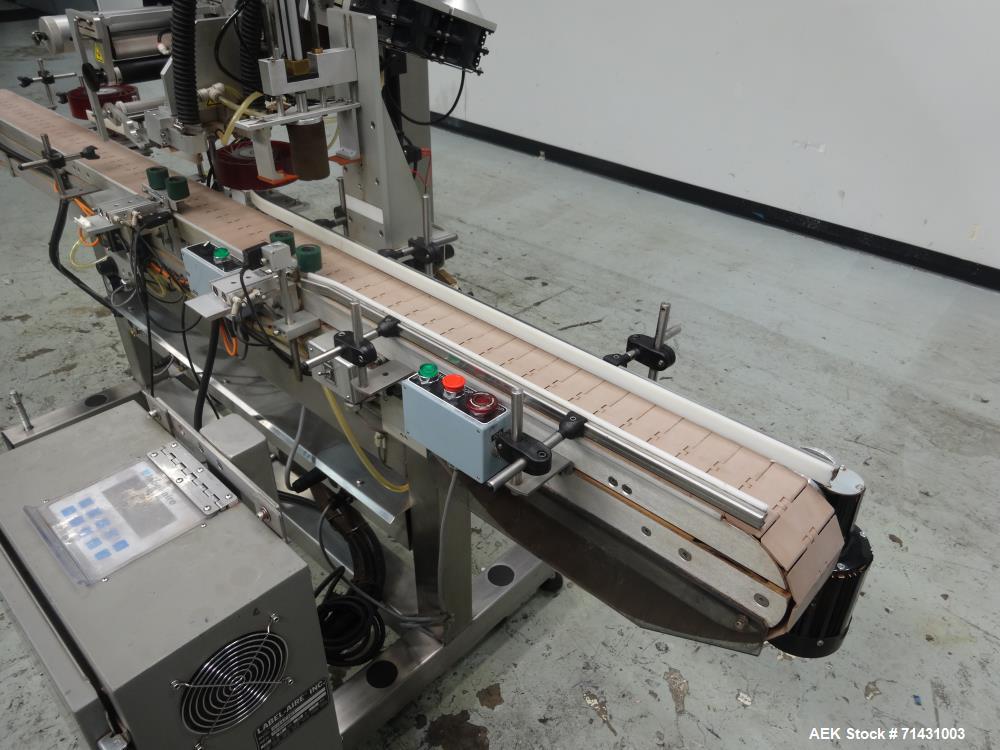 Used Label-Aire Model 6114 Pressure Sensitive Top Labeler