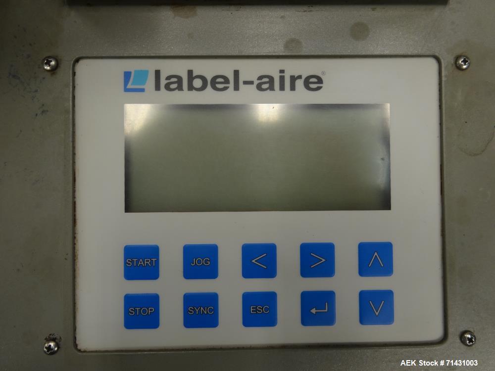 Used Label-Aire Model 6114 Pressure Sensitive Top Labeler