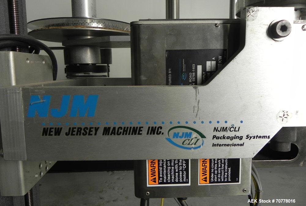 Used New Jersey Machine 305SL Colt Pressure Sensitive Labeler. Machine is rated at speeds of up to 800" of label per minute. Label range minimum 5/8" high x 3/8" long, maximum 5" high x 5" long. Roll...