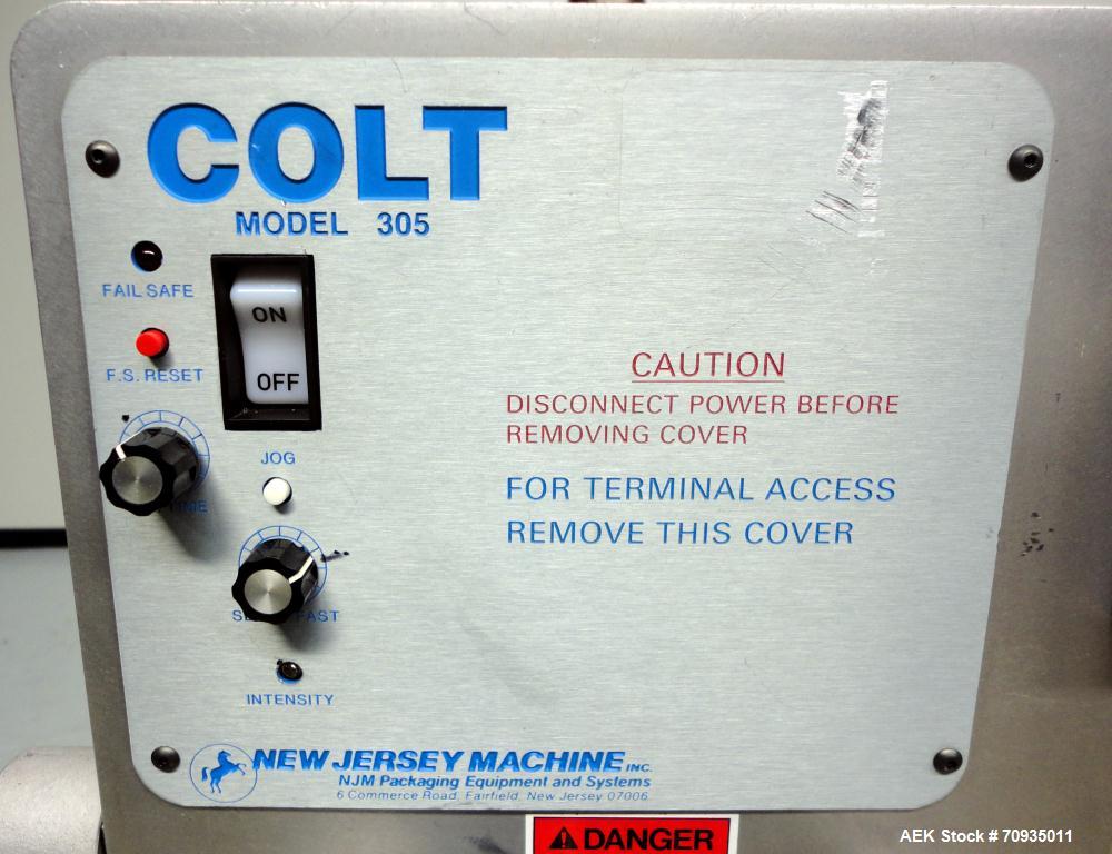 Used- New Jersey Machinery Auto-Colt Model 305 Pressure Sensitive Labeler