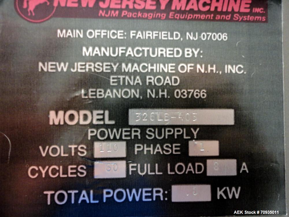 Used New Jersey Machinery Auto-Colt Model 305 Pressure Sensitive Labeler