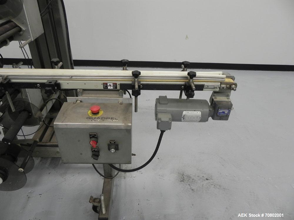 Used- Quadrel Model E.1 Top and Bottom Pressure Sensitive Labeler