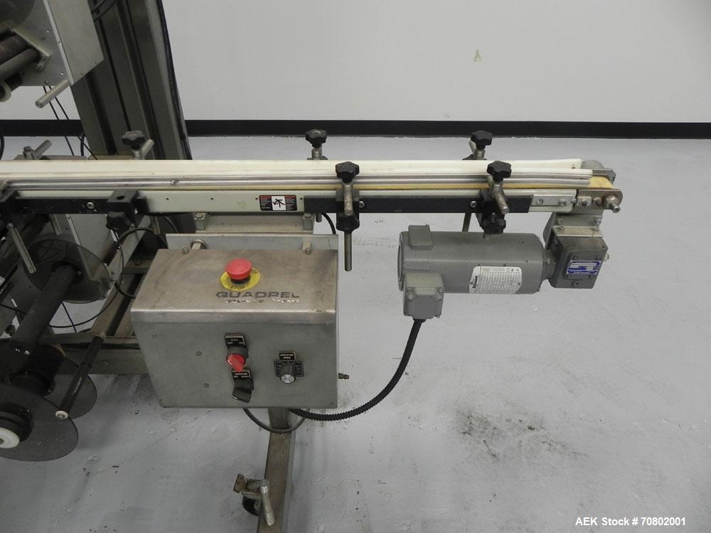 Used Quadrel Model E.1 Top and Bottom Pressure Sensitive Labeler