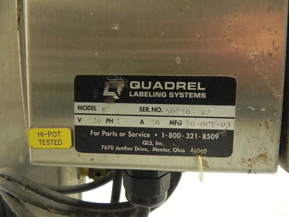 Used Quadrel Model E.1 Top and Bottom Pressure Sensitive Labeler