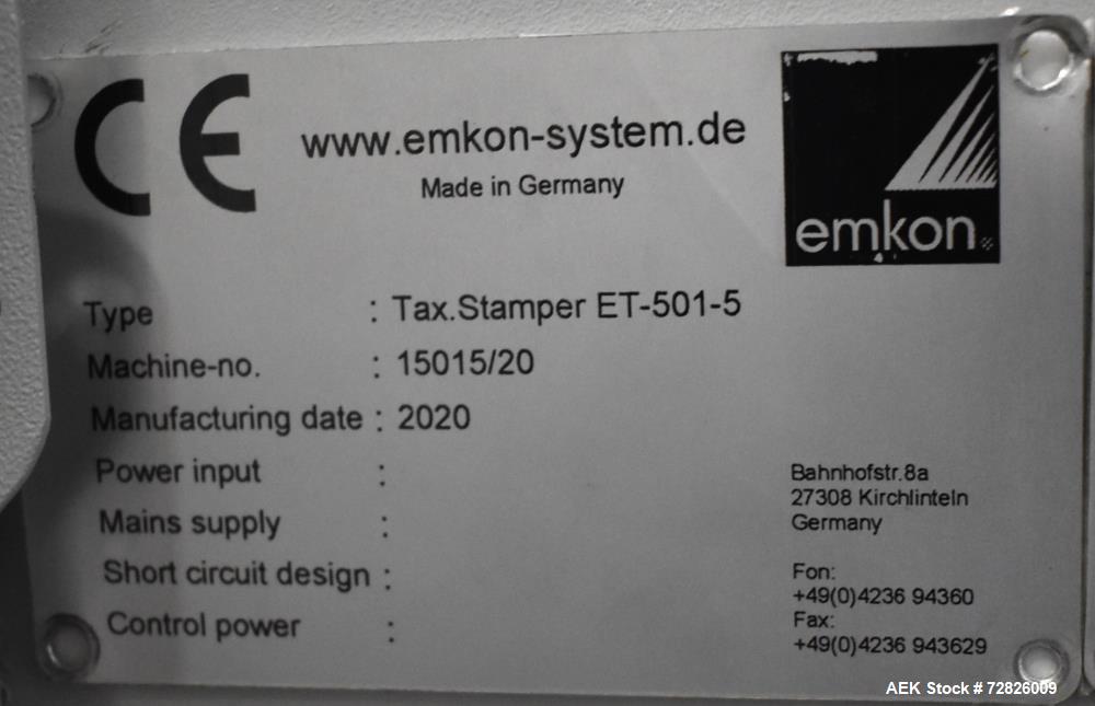 Unused- Weighpack Systems Pressure Sensitive Labeler with X Stamp Applicator. Automatic application of a sticker (original i...