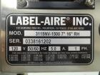 Used Labelaire Model 3115NV-1500 Wipe-On Pressure-Sensitive Labeler