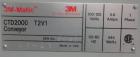 Used 3M Model CA2000L-T3V1 Shipping Case Top Taper with Corner Wrap Print & Apply Label Applicator