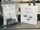 Used Accraply Model 350B-S Series Top and Bottom Labeling System. Capable of up to 120 products per minute depending on application. Special purpose labeling system developed specifically to apply to...