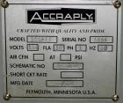 Used- Accraply Model 350 Pedestal Mounted Pressure Sensitive Labeler. Last used in cosmetic operation.