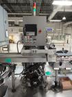 Used Accraply Bottom Pressure Sensitive Labeler, with side transfer belts and Allen hot stamp coder.