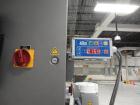 Used Accraply Bottom Pressure Sensitive Labeler, with side transfer belts and Allen hot stamp coder.