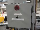 Used Accraply Bottom Pressure Sensitive Labeler, with side transfer belts and Allen hot stamp coder.