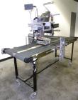 Used Harland Comet Pressure Sensitive Top Labeler, Head unit # 7809. Size range: width 10mm to 205mm, length 10mm to unlimited. Label core reel 76mm, diameter 400mm. Label web speed up to 42 meters/m...