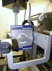 Used Harland Comet Pressure Sensitive Top Labeler, Head unit # 7809. Size range: width 10mm to 205mm, length 10mm to unlimited. Label core reel 76mm, diameter 400mm. Label web speed up to 42 meters/m...