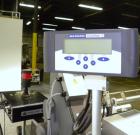Used Harland Comet Pressure Sensitive Top Labeler, Head unit # 7809. Size range: width 10mm to 205mm, length 10mm to unlimited. Label core reel 76mm, diameter 400mm. Label web speed up to 42 meters/m...